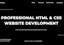create a modern HTML CSS website